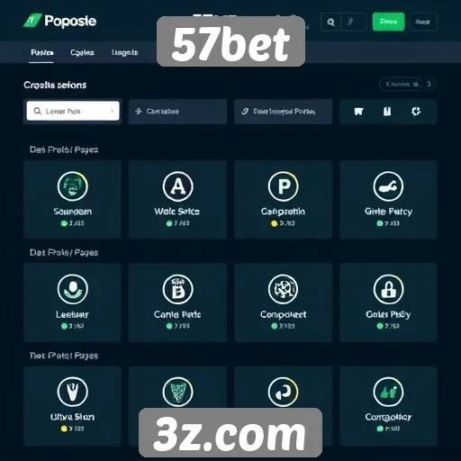 Análise das principais funcionalidades do site 57bet