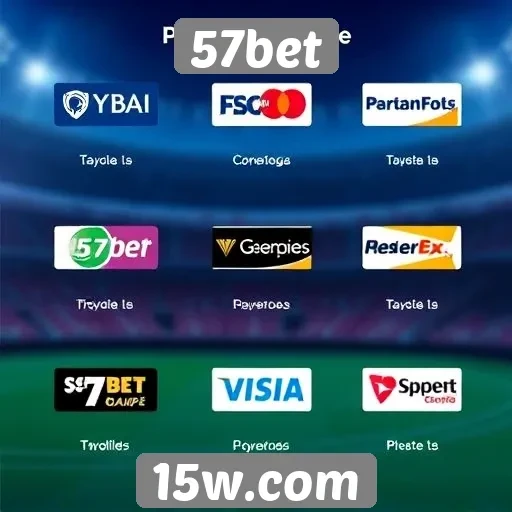 Métodos de pagamento aceitos no 57bet